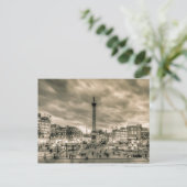 Besucher auf dem Trafalgar Square, London Postkarte (Stehend Vorderseite)
