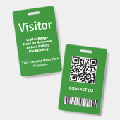 Besucher-Ausweis-ID Ausweis (Vorder- & Rückseite)