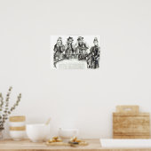 Besucher der Pariser Ausstellung Poster (Küche)