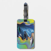 Besucher der Raumfahrt Gepäckanhänger (Rückseite vertikal)