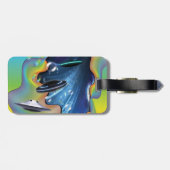 Besucher der Raumfahrt Gepäckanhänger (Rückseite horizontal)