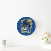 Besucher der Raumfahrt Runde Wanduhr (Zuhause)