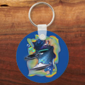 Besucher der Raumfahrt Schlüsselanhänger (Vorderseite)