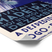 Besucher in Madeira Portugal Vintage Poster 1939 (Ecke)