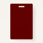 Besucher Pass Firmenname Logo Burgundy White Ausweis (Rückseite)