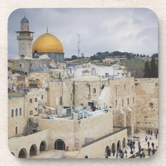Besucher, Western Wall Plaza & Dome of the Rock Getränkeuntersetzer (Vorderseite)
