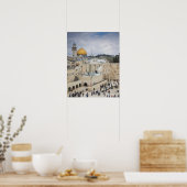 Besucher, Western Wall Plaza & Dome of the Rock Poster (Küche)