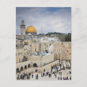 Besucher, Western Wall Plaza & Dome of the Rock Postkarte