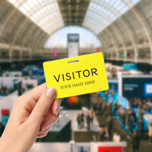 Besucherausweis mit Clip und Band Ausweis