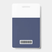 BesucherBlue Company Logo Besucherpass-ID Ausweis (Rückseite)