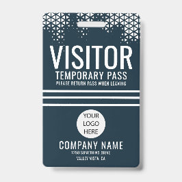 BesucherBlue Company Logo Besucherpass-ID Ausweis