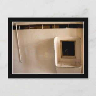 Besucherfenster im Gefängnis von Alcatraz Postkarte