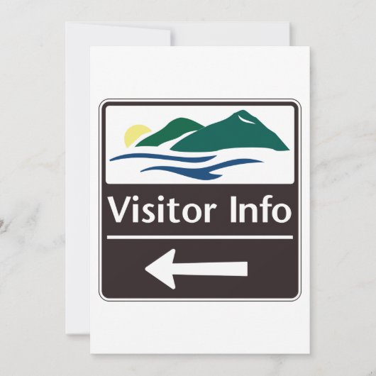 Besucherinformationszeichen Einladung (Vorderseite)