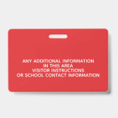 Besucherprogramm - Elternschulen mit rotem Apple Ausweis (Rückseite)