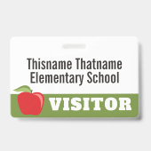 Besucherprogramm - Elternschulen mit rotem Apple Ausweis (Vorderseite)