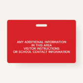 Besucherprogramm - Elternschulen mit rotem Apple Ausweis (Rückseite)