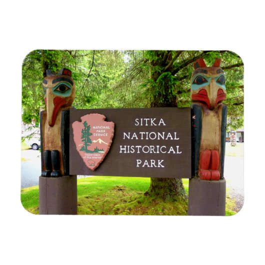 Besucherzentrum Sitka NHP, Alaska Magnet (Horizontal)