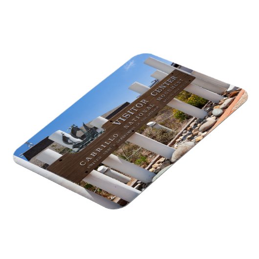 Besucherzentrum Zeichen, Cabrillo Nationaldenkmal Magnet (Linke Seite)