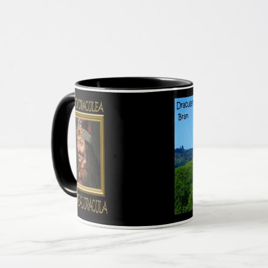 Besuchs-Draculas Schloss Tasse (Vorderseite Links)