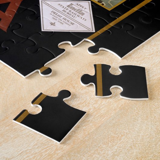 Besuchs-Indien-Reiseplakat Puzzle (Seite)