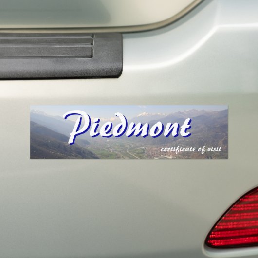 Besuchs-Piemont-Zertifikat Autoaufkleber (Auf Auto)