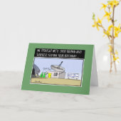 BesuchsAußerirdische-lustige Karte (Gelbe Blume)