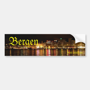 Besuchsbescheinigung Bergen Norwegen Reise  Autoaufkleber