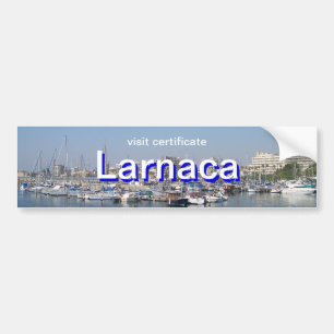 Besuchsbescheinigung Larnaca, Zypern Autoaufkleber