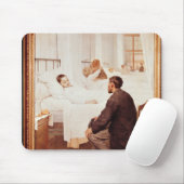 Besuchstag am Krankenhaus, 1889 Mousepad (Mit Mouse)