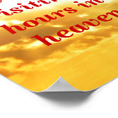 Besuchszeiten im Himmel Poster (Ecke)