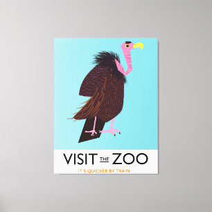 Besucht den Zoo Leinwanddruck