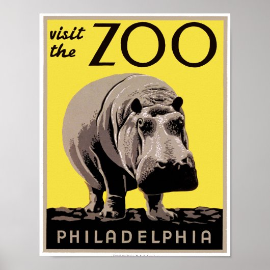 Besucht den Zoo Poster (Vorne)