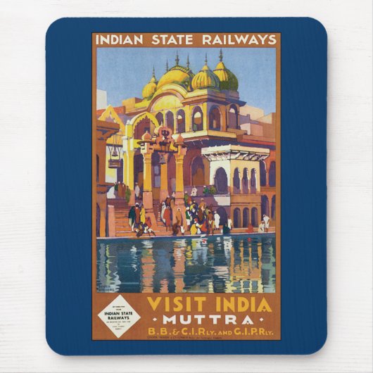 Besucht Indien ~ Muttra Mousepad (Vorne)