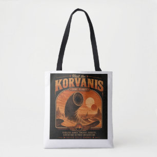 Besucht Korvanis – Vintage-Reiseplakat für einen W Tasche