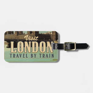 Besucht London Vintage Poster Gepäckanhänger