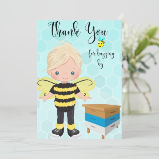 Besy Bee 2 Anderes Danke Karte (Stehend Vorderseite)