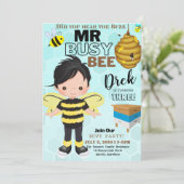 Besy Bee 4 Unterschiedliche Einladungskarte zum Ge Einladung (Stehend Vorderseite)