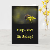 Besy Bee am Black Birthday Karte (Gelbe Blume)