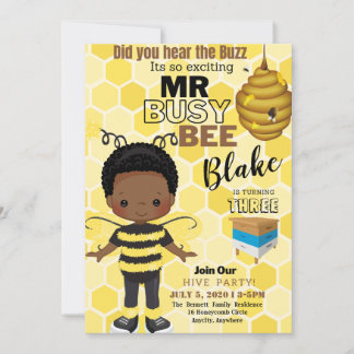 Besy Bee Birthday Einladungskarte