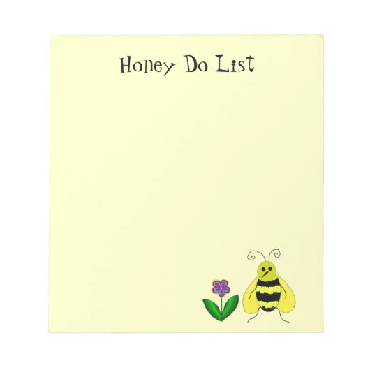 Besy Bee Honey Do List Notizblock (Vorderseite)