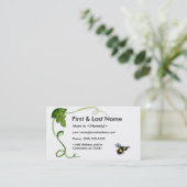 Besy Bee Mommy Custom Foto, das Playdate Cards anr Telefonnummerkarte (Stehend Vorderseite)