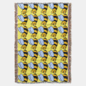 Besy Bee Throw Blanket Decke (Vorderseite Vertikal)