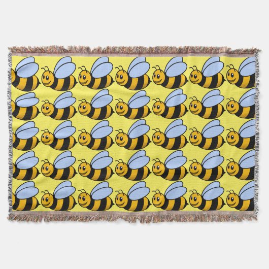 Besy Bee Throw Blanket Decke (Vorderseite)