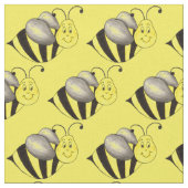 Besy Bee Yellow Black Bumblebee Honey Bees Insect Stoff (Nahaufnahme)