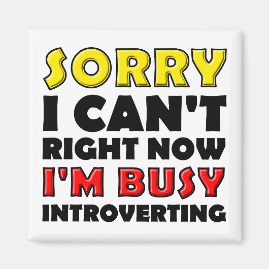 Besy Introverting Funny Kühlschrankmagnet Kühlschr (Vorne)