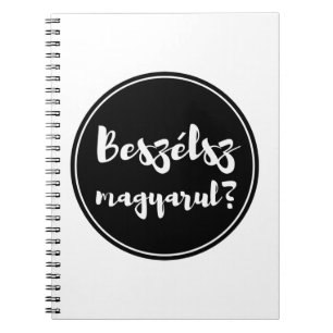 Beszélsz Magyarul, sprichst du Ungarisch, Button Notizblock