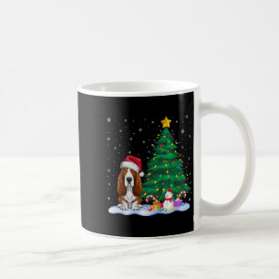Bet Hound Hund Xmas Tree Lights Reindeer Hat Chris Kaffeetasse