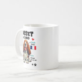 Bet Hound Owner Funny Bet Hound Lover Kaffeetasse (Vorderseite Links)