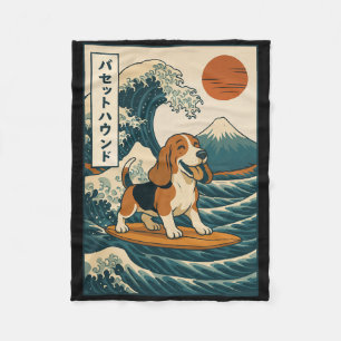 Bet Hound surft auf japanischer Welle Fleecedecke