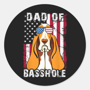 Bet-hound Vater Tag Geschenk Dad Von Bhole Hund 4. Runder Aufkleber